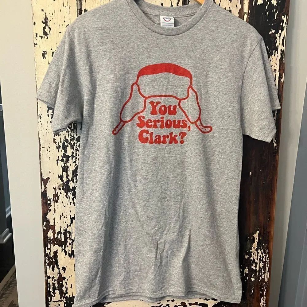 NWOT You Serious, Clark Christmas Vacation unisex T-shirt. Size Medium.